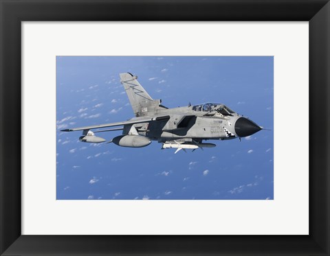 Framed Italian Air Force Tornado IDS armed with AGM-88 HARM missiles Print