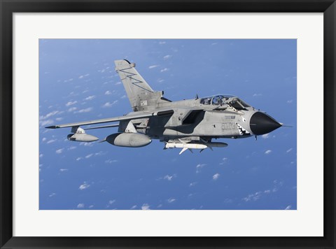 Framed Italian Air Force Tornado IDS armed with AGM-88 HARM missiles Print