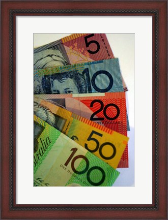 Framed Australian Money Print