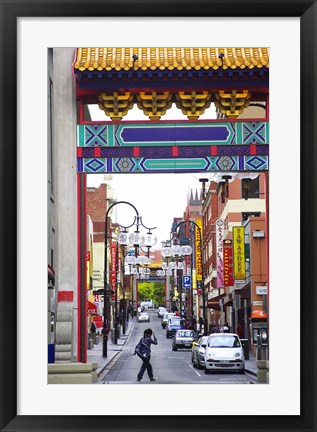 Framed Chinatown, Little Bourke Street, Melbourne, Victoria, Australia Print