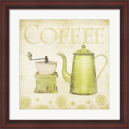 Framed Coffee Retro Print