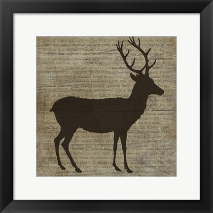 Framed Deer Print