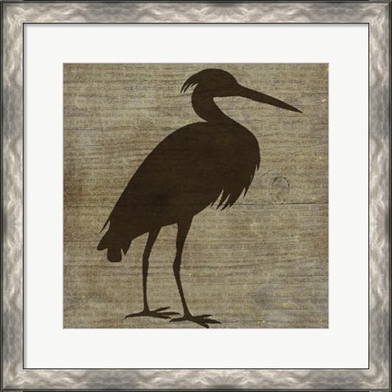 Framed Heron Print