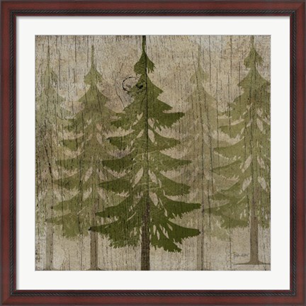 Framed Pines Print