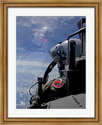 Framed F-15 Eagle Pilot with his Wingman (close up) Print