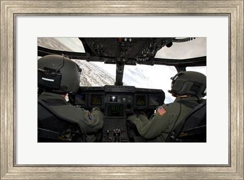 Framed Cockpit View of a CV-22 Osprey Print
