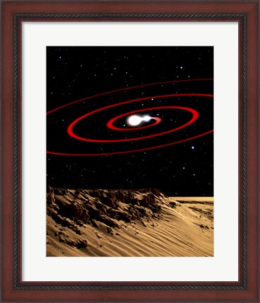 Framed Two stars Tidally Warped Towards the Other Print