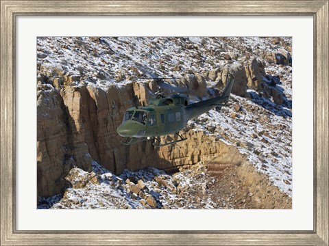 Framed UH-1N Twin Huey, Kirtland Air Force Base, New Mexico Print