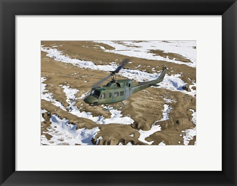 Framed UH-1N Twin Huey, New Mexico Print