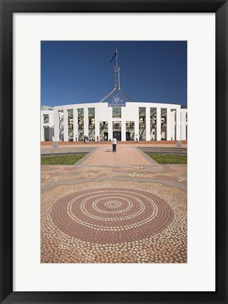 Framed Australia, ACT, Canberra, Tile, Parliament House Building Print