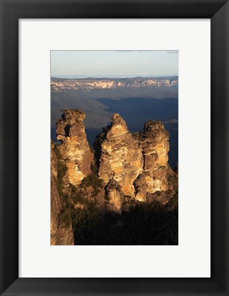 Framed Australia, New South Wales, Three sisters, rock formation Print