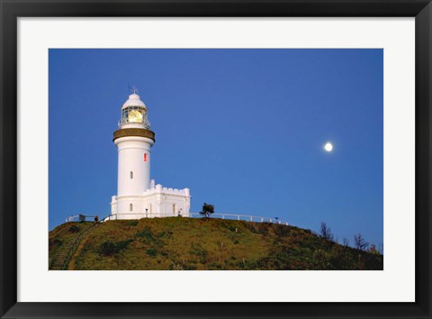 Framed Byron Bay, Australia Lighthouse landmark Print