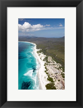 Framed Friendly Beaches Coastline, Freycinet NP, Australia Print