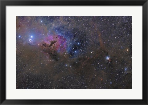 Framed Nebulosity in the Taurus Constellation Print