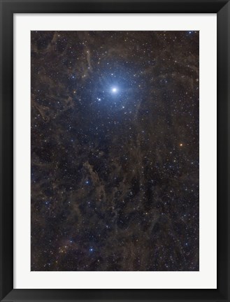 Framed Polaris Surrounded by Molecular Clouds Print