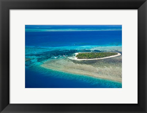 Framed Australia, Cairns, Great Barrier Reef, Green Island Print