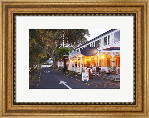 Framed Historic Duke of Marlborough Hotel, Russell, Bay of Islands, Northland, New Zealand Print