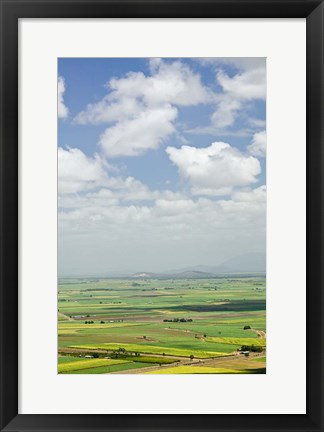 Framed Australia, Queensland, Coastal Plains agriculture Print