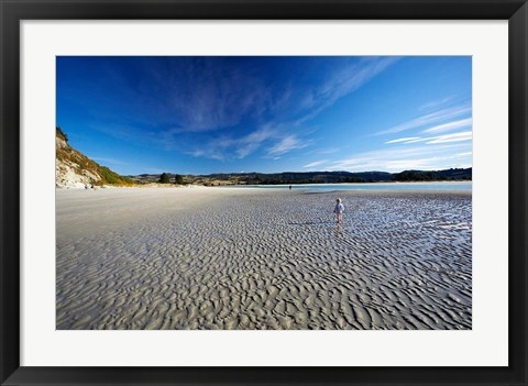 Framed Beach, Doctors Point, South Island, New Zealand (horizontal) Print
