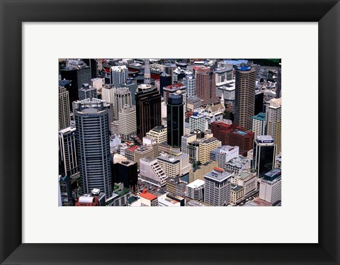 Framed Auckland skyscapers, New Zealand Print