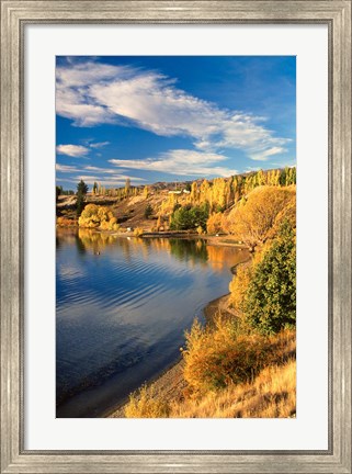 Framed Lake Dunstan, Central Otago, New Zealand Print