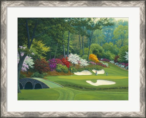 Framed Augusta on the 12th hole Print