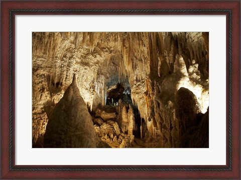 Framed Aranui Cave, Waitomo, North Island, New Zealand Print