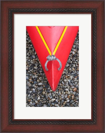 Framed Detail of Red Kayak Print
