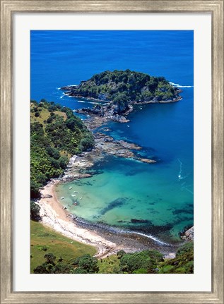 Framed Tapuaetahi Bay, Coromandel Peninsula Print