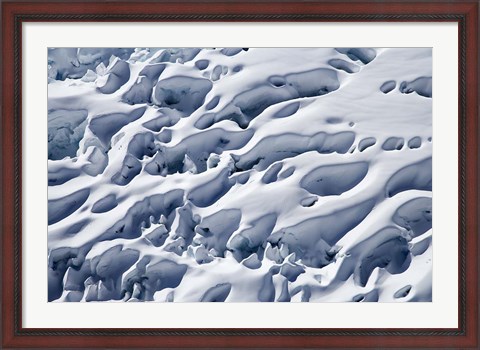 Framed Crevasses, Franz Josef Glacier, South Island, New Zealand Print