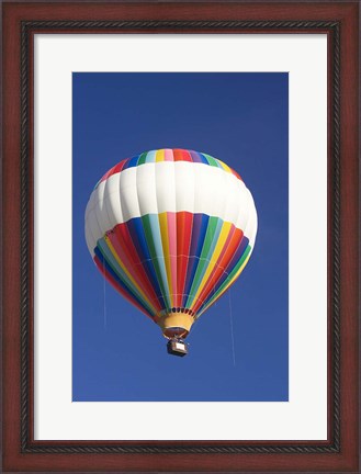 Framed Hot-air Balloon, South Island, New Zealand Print