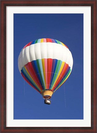 Framed Hot-air Balloon, South Island, New Zealand Print