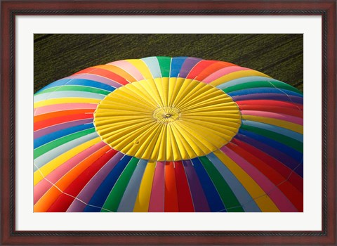 Framed Top of a Hot-air Balloon, South Island, New Zealand Print