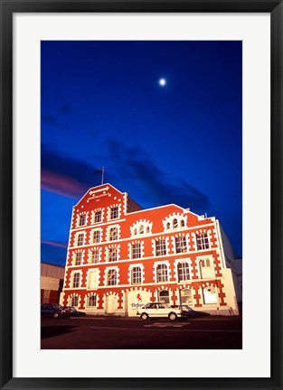 Framed Historic Crown Mills Building, Dunedin, New Zealand Print