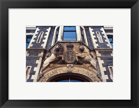 Framed Garrison Hall, Dowling Street, Dunedin, New Zealand Print