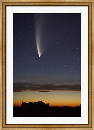 Framed Comet McNaught, South Island, New Zealand Print