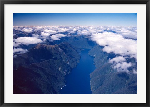 Framed New Zealand, Nancy Sound, Fiordland Print