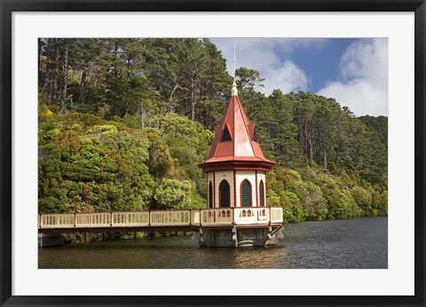 Framed New Zealand, North Island, Karori Wildlife, Tower Print