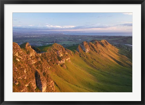 Framed Te Mata Peak, Hawkes Bay, North Island, New Zealand Print