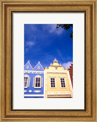 Framed Dutch Architecture, Oranjestad, Aruba Print