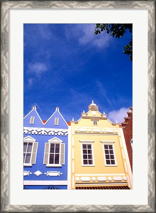 Framed Dutch Architecture, Oranjestad, Aruba Print