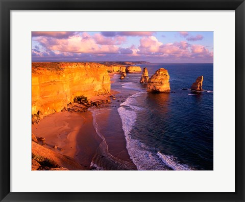 Framed Morning at 12 Apostles, Great Ocean Road, Port Campbell National Park, Victoria, Australia Print