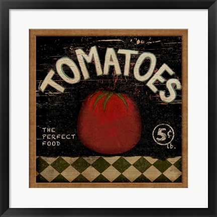 Framed Tomatoes Print