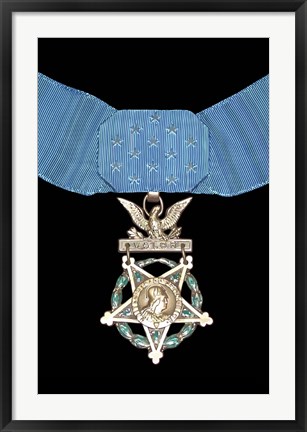 Framed Medal of Honor Print