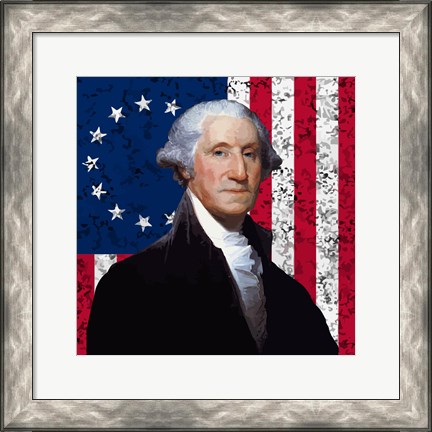 Framed George Washington Print
