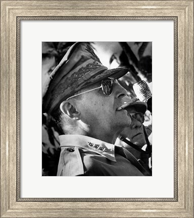 Framed General Douglas MacArthur Print
