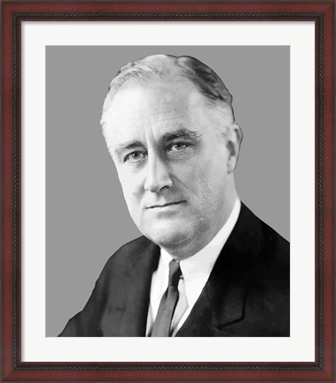 Framed Franklin Delano Roosevelt Print