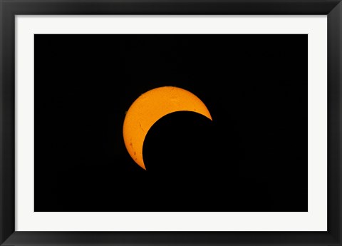 Framed Partial Solar Eclipse (2012) Print