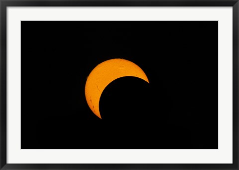 Framed Partial Solar Eclipse (2012) Print
