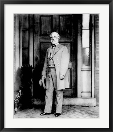 Framed General Robert E Lee Standing Print